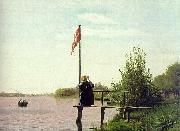 Christen Kobke View of Lake Sortedam oil painting reproduction